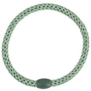 Bon Dep - Kknekki Hårelastik Slim, Pistacio Glitter